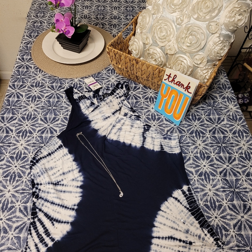 NEW INC Woman's top.  Tye Dye size XXL